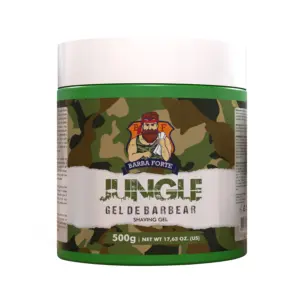 Gel de Barbear Jungle Shaving Gel Barba Forte 500g